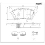 Balata de freno trasera semi metalica (sm) ford f-150