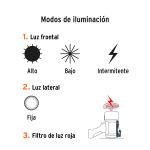 Lámpara de LED 2000 lm recargable alta potencia