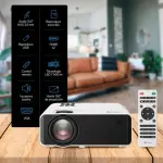 Proyector multimedia HD de 7000 lúmenes, portátil