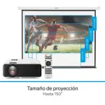 Proyector multimedia HD de 7000 lúmenes, portátil
